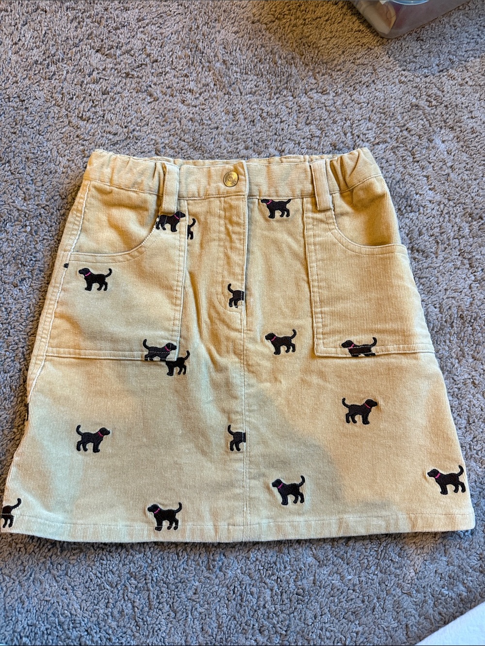 Lilly Pulitzer Puppy Corduroy Mini Skirt
